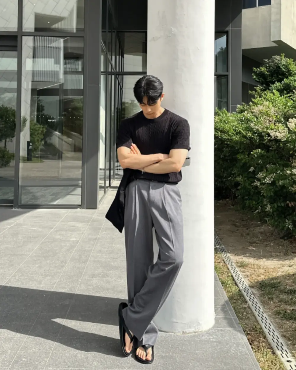 拜昂麻花織圓領短袖上衣/ 8色