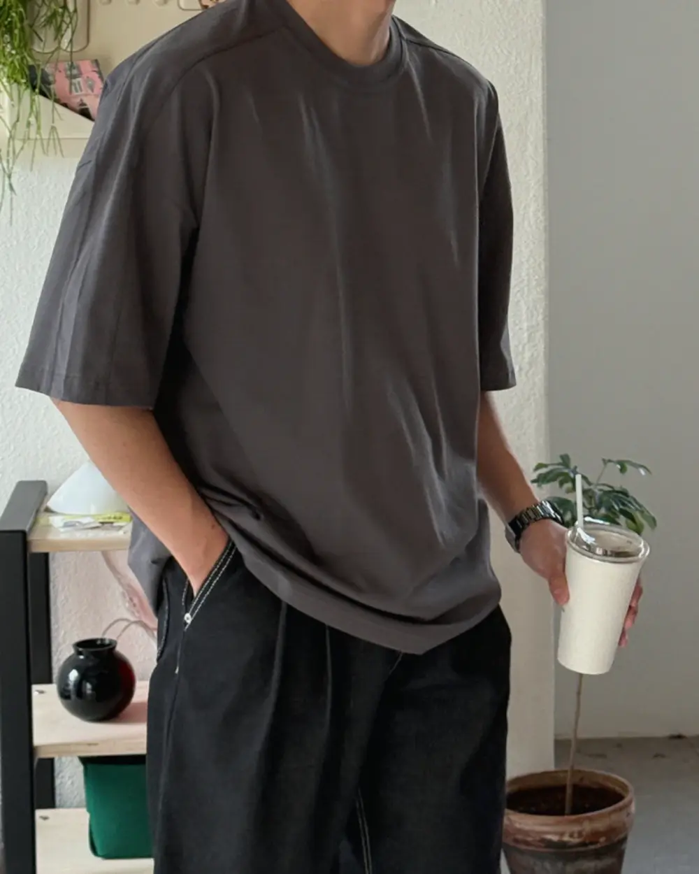 弗森落肩重磅短袖T恤/ 5色