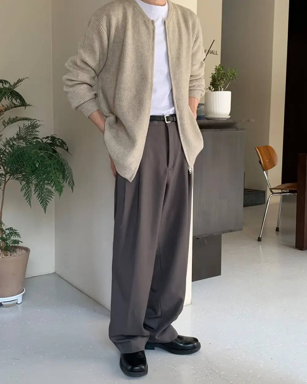 18 貝魯雙摺混紡西裝褲/ 5色
