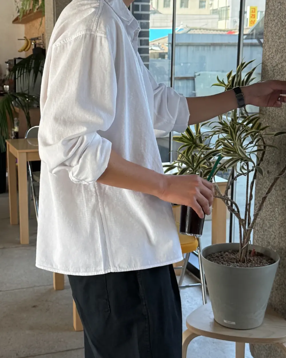 菲德水洗作舊顏料襯衫/ 5色