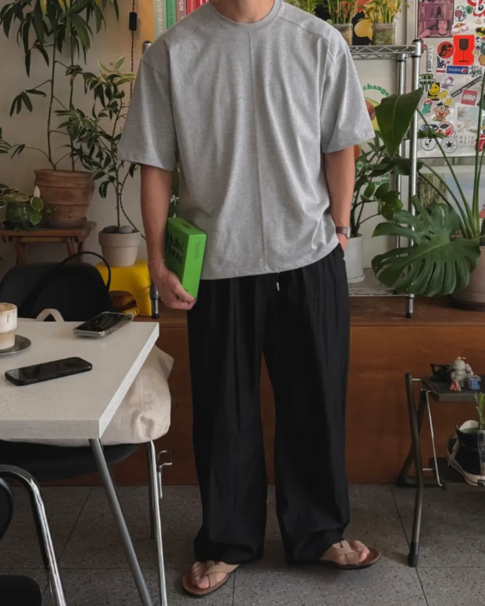 邦席中切線寬鬆短袖T恤/ 8色