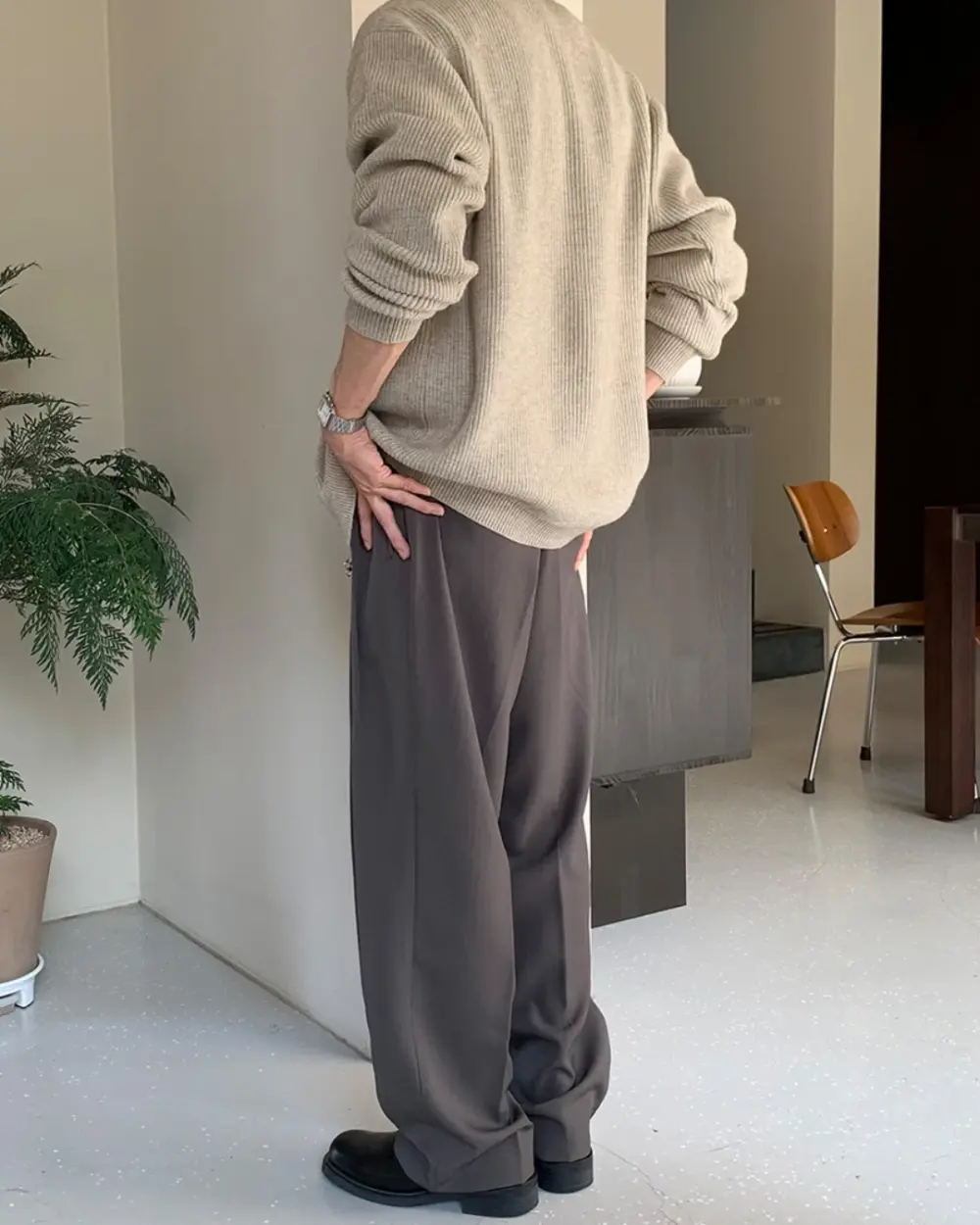 19 貝魯雙摺混紡西裝褲/ 5色