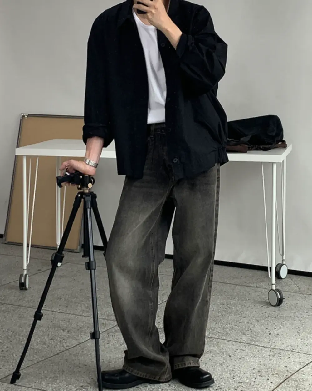 邦帕作舊寬鬆感牛仔褲/ 5色