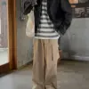 21 瓦希軍綠口袋寬鬆工裝褲/ 4色
