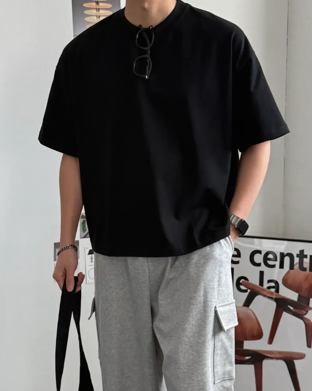 埃可寬鬆厚磅短袖T恤/ 6色