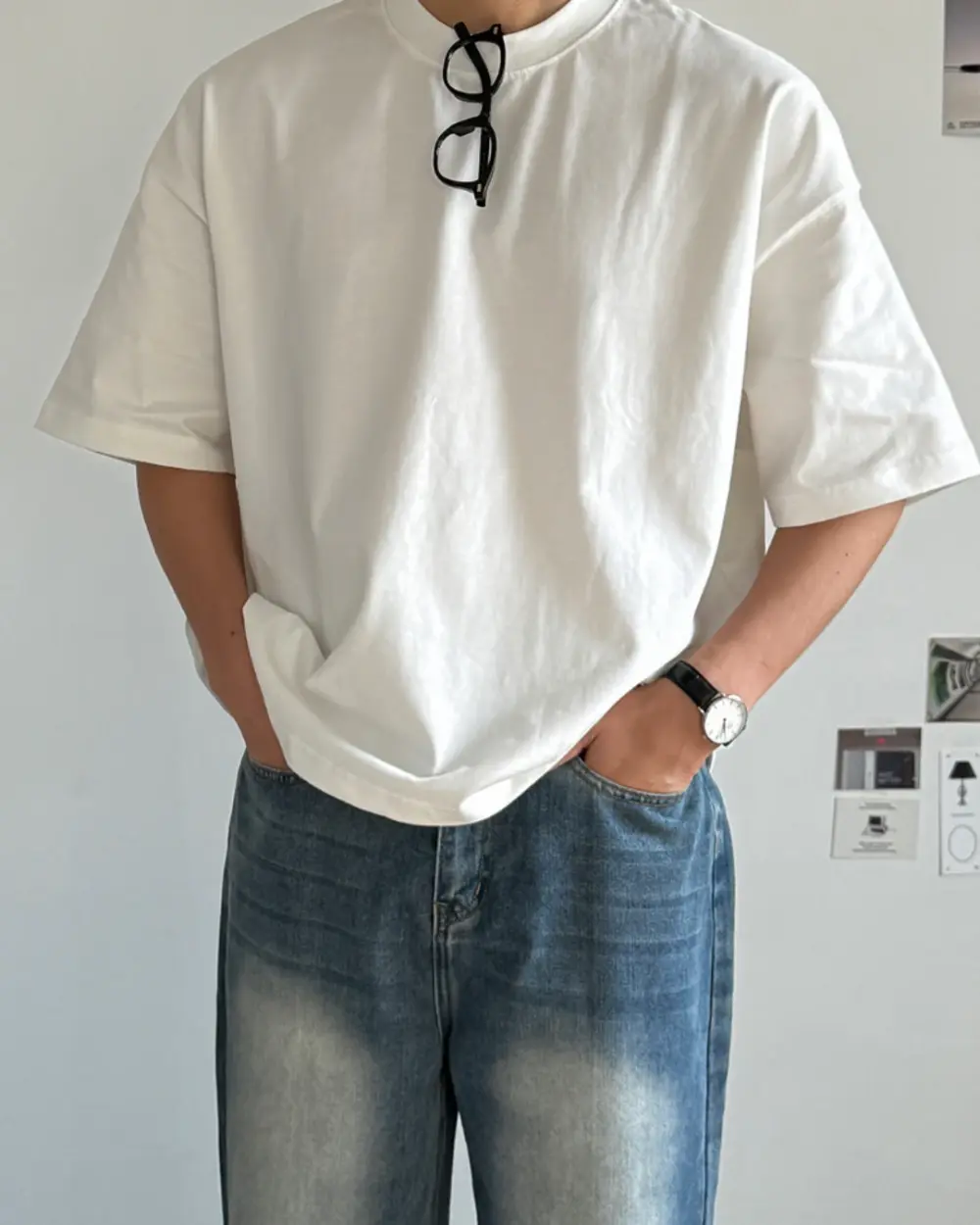 埃可寬鬆厚磅短袖T恤/ 6色