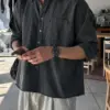 菲德水洗作舊顏料襯衫/ 5色