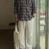 洛西抓皺垂墜休閒寬褲/ 5色