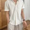 希茲圖騰紋理短袖襯衫/ 3色