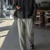 奈恩作舊幾何皮革外套/ 1色