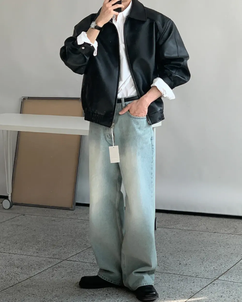 尼爾白酒藍調牛仔褲/ 2色