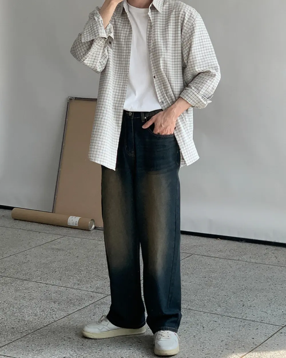 9 羅曼漸層復古調牛仔褲/ 2色