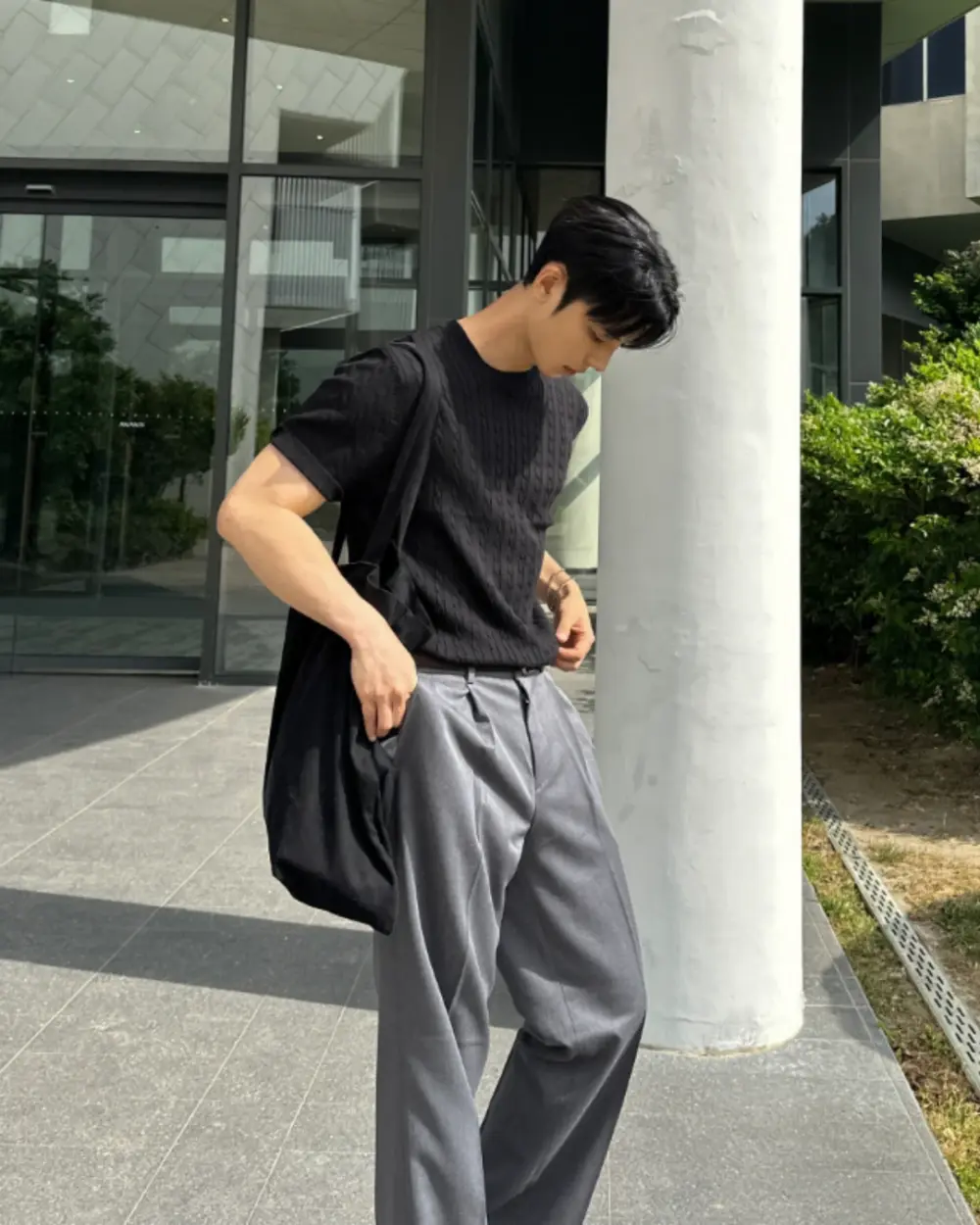 拜昂麻花織圓領短袖上衣/ 8色