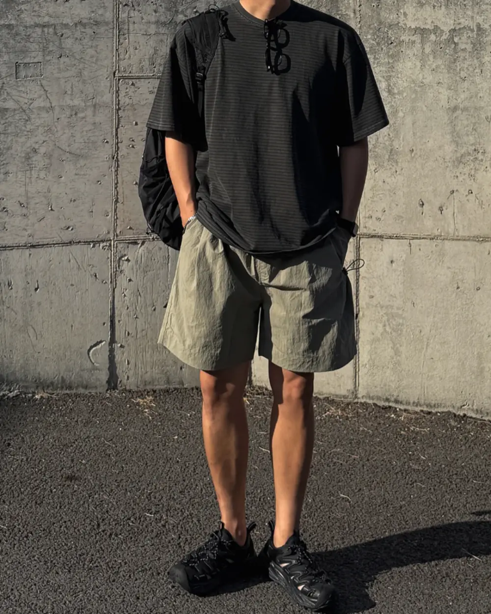 9 塔尹落肩條紋短袖T恤/ 4色