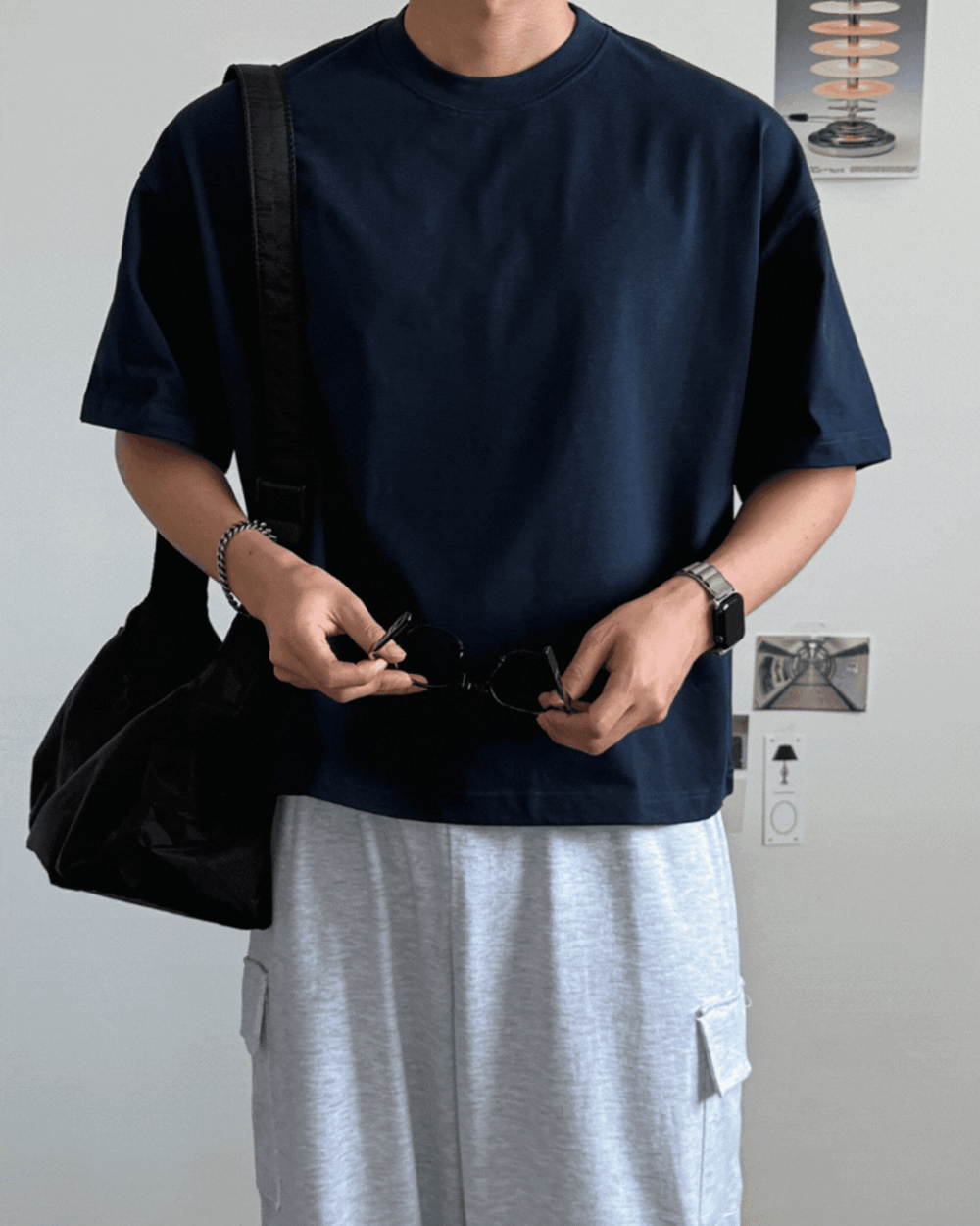 埃可寬鬆厚磅短袖T恤/ 6色