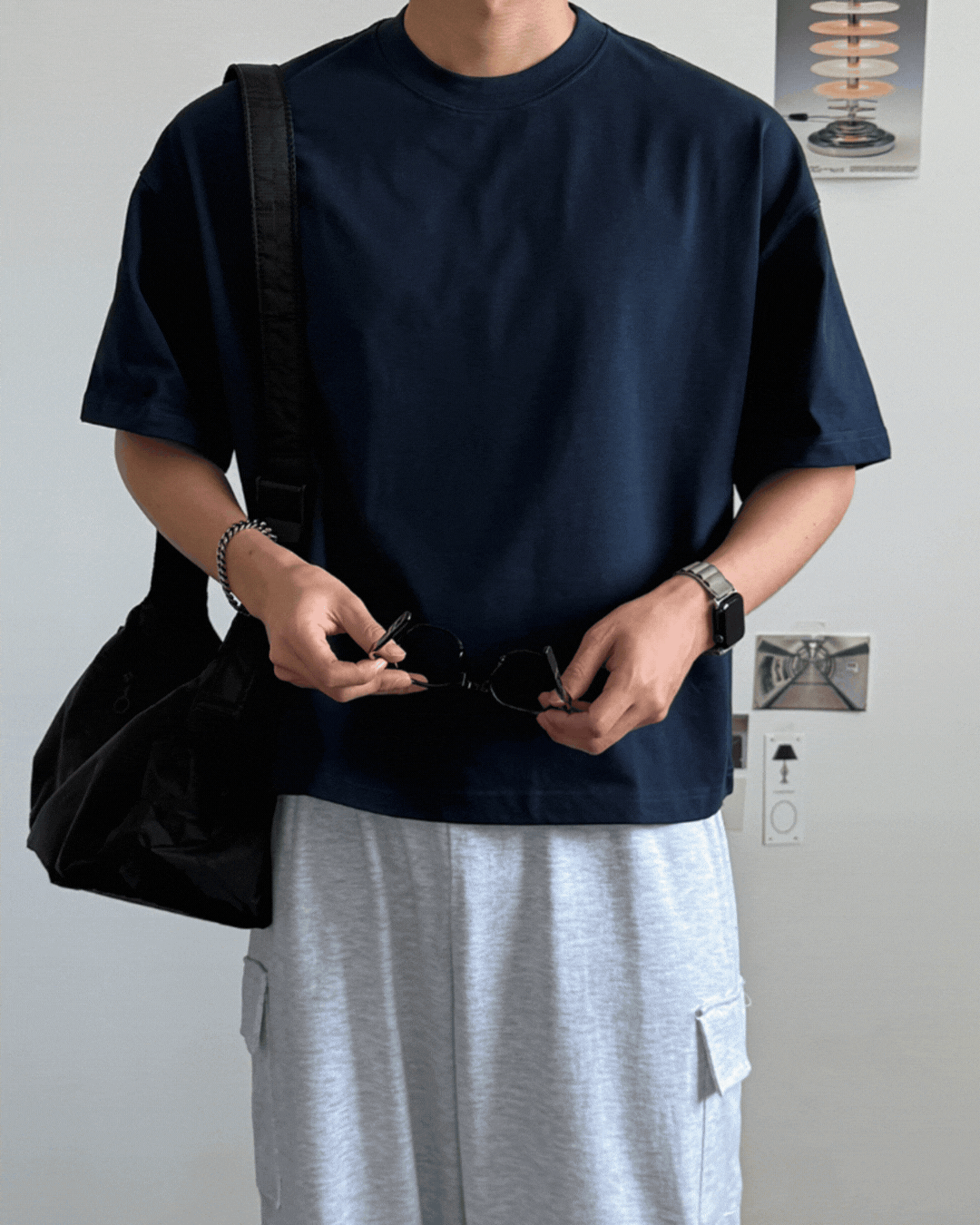 埃可寬鬆厚磅短袖T恤/ 6色