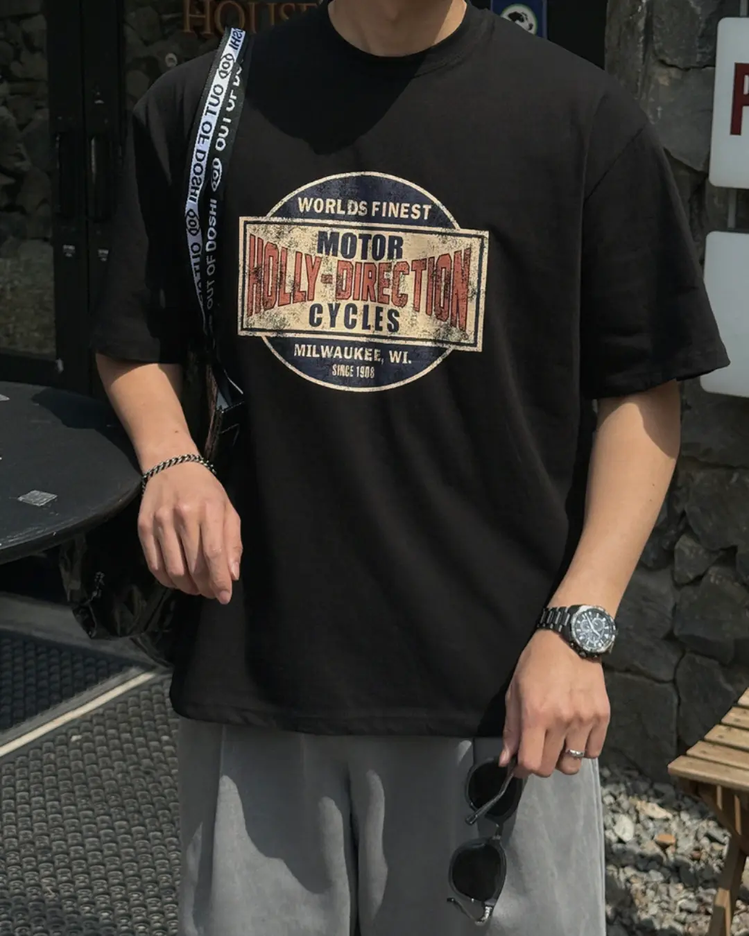 1 喬帕圖騰落肩寬鬆T恤/ 3色