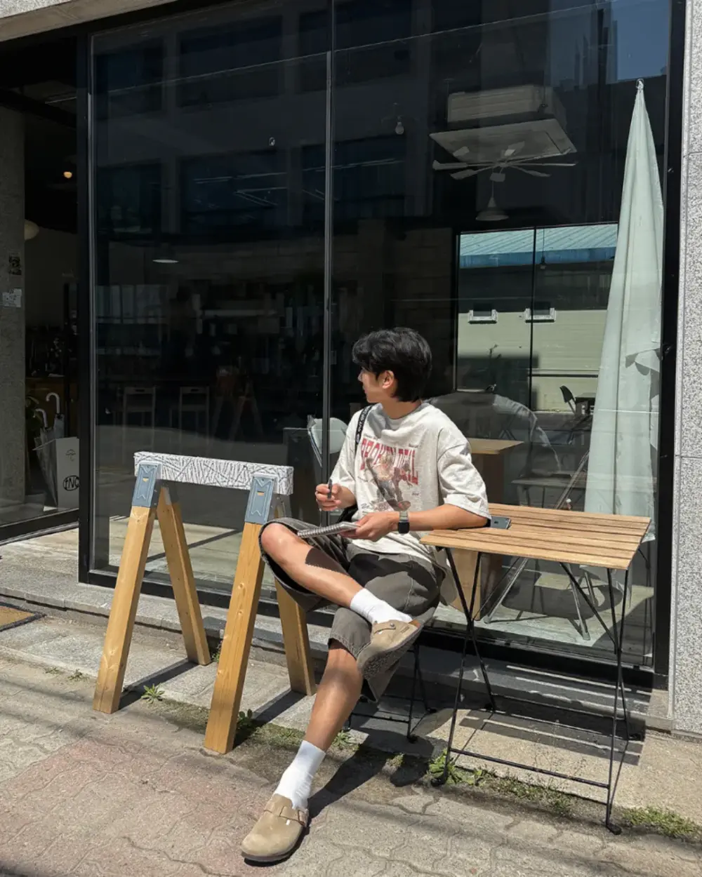 聖多卡通落肩寬鬆T恤/ 3色