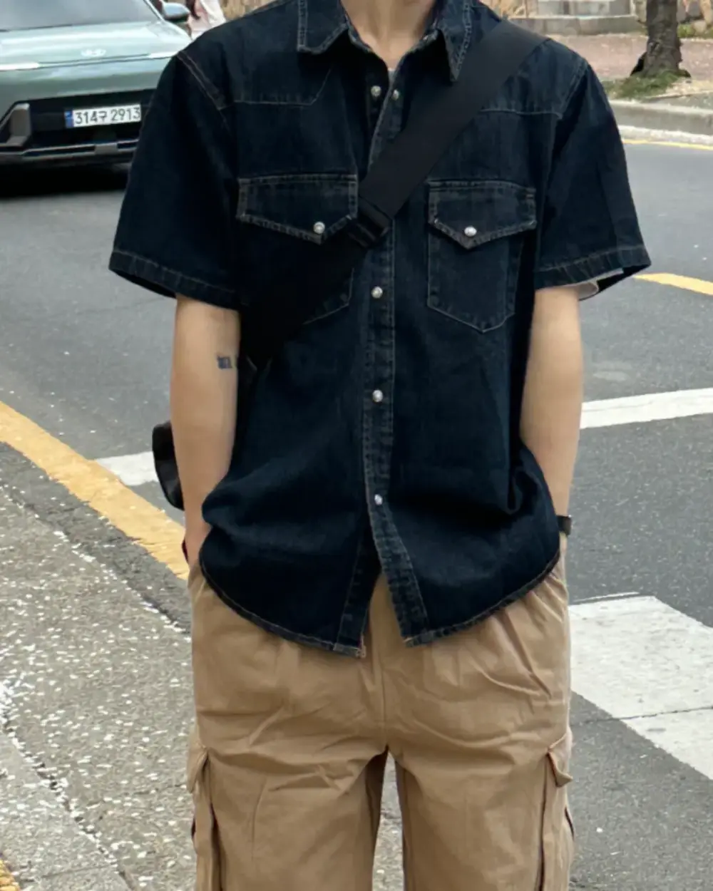 匹赫西部牛仔短袖襯衫/ 2色