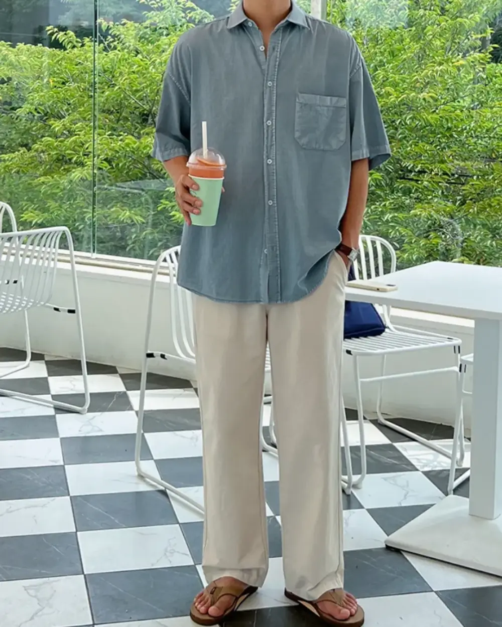 里爾水洗寬鬆休閒襯衫/ 3色