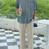 里爾水洗寬鬆休閒襯衫/ 3色