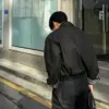 歐姆復古翻領外套襯衫/ 1色