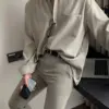 克札天絲混紡休閒襯衫/ 2色