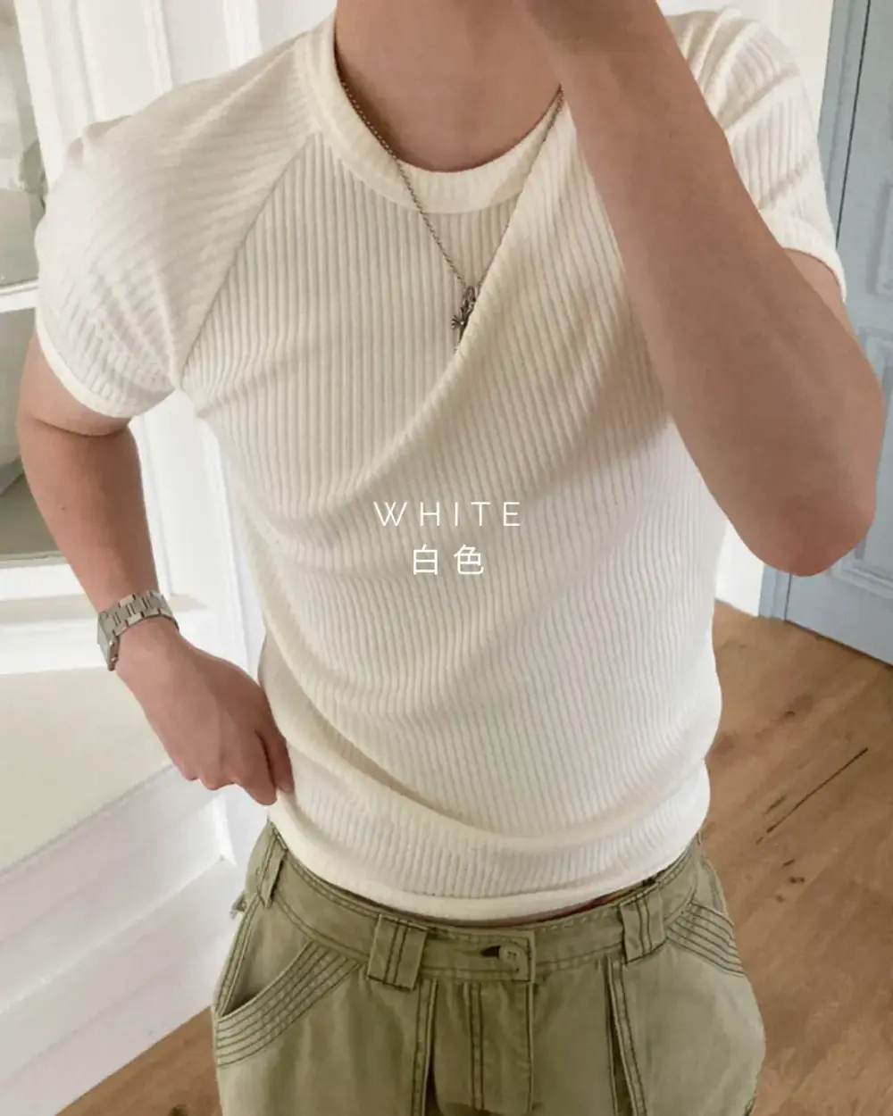 瑪格夏季羅紋肌肉T恤/ 3色