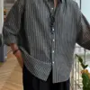 克里特條紋泡泡紗襯衫/ 3色