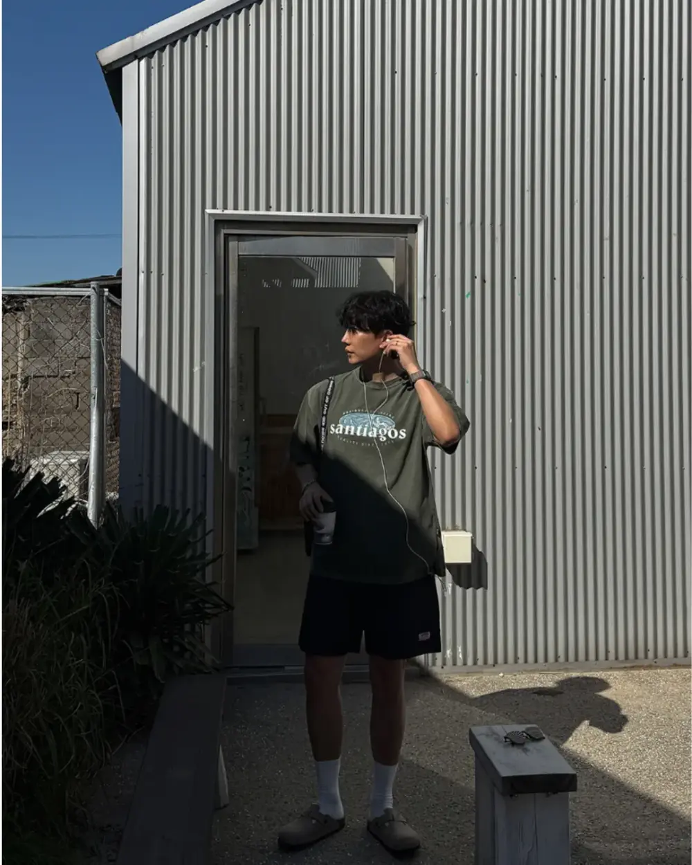 聖地牙哥圖騰落肩寬鬆T恤/ 3色