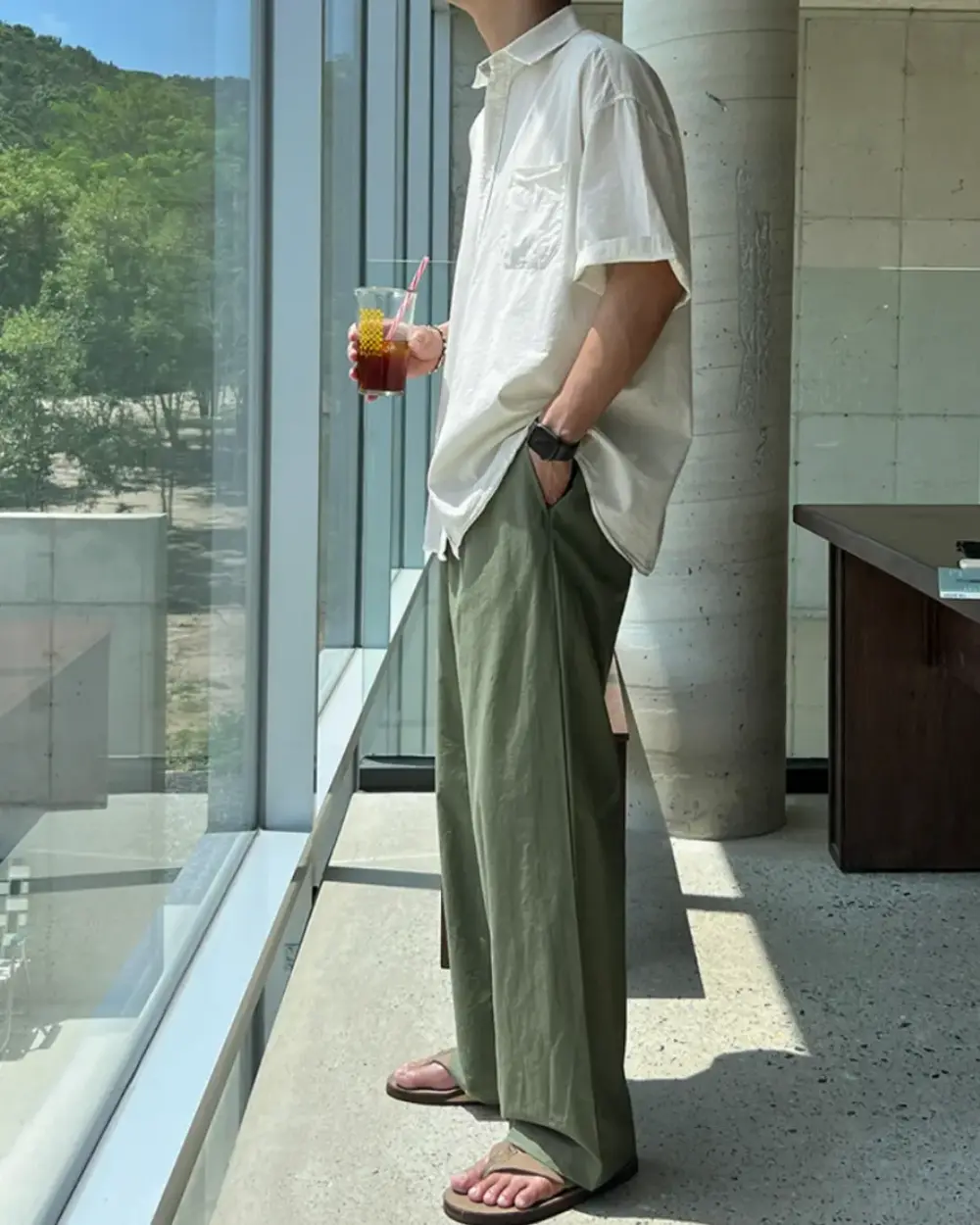 里爾水洗寬鬆休閒襯衫/ 3色