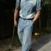 比茲漸層牛仔短袖襯衫/ 2色