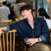 維斯老錢風牛仔襯衫/ 1色