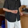 邦奧復古牛仔短袖襯衫/ 1色