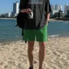 聖地牙哥圖騰落肩寬鬆T恤/ 3色