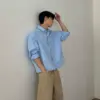 席歐少年感寬鬆休閒襯衫/ 1色