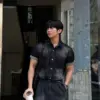 比茲漸層牛仔短袖襯衫/ 2色