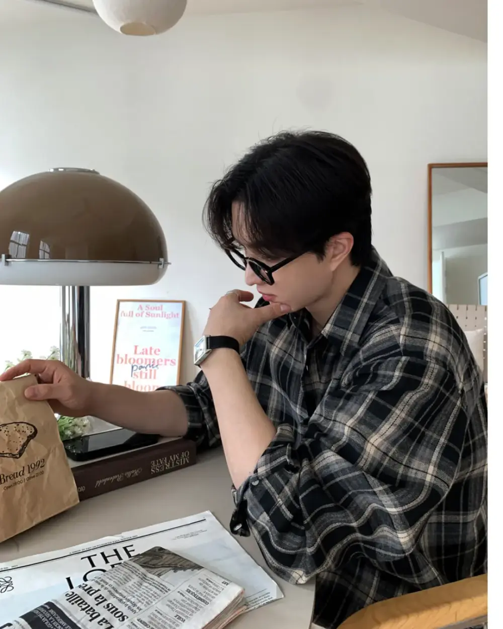 萊利城市格紋寬鬆襯衫/ 9色