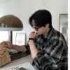 萊利城市格紋寬鬆襯衫/ 9色