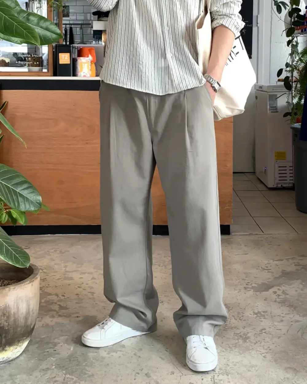 9 邁赫極簡風垂墜休閒褲/ 6色