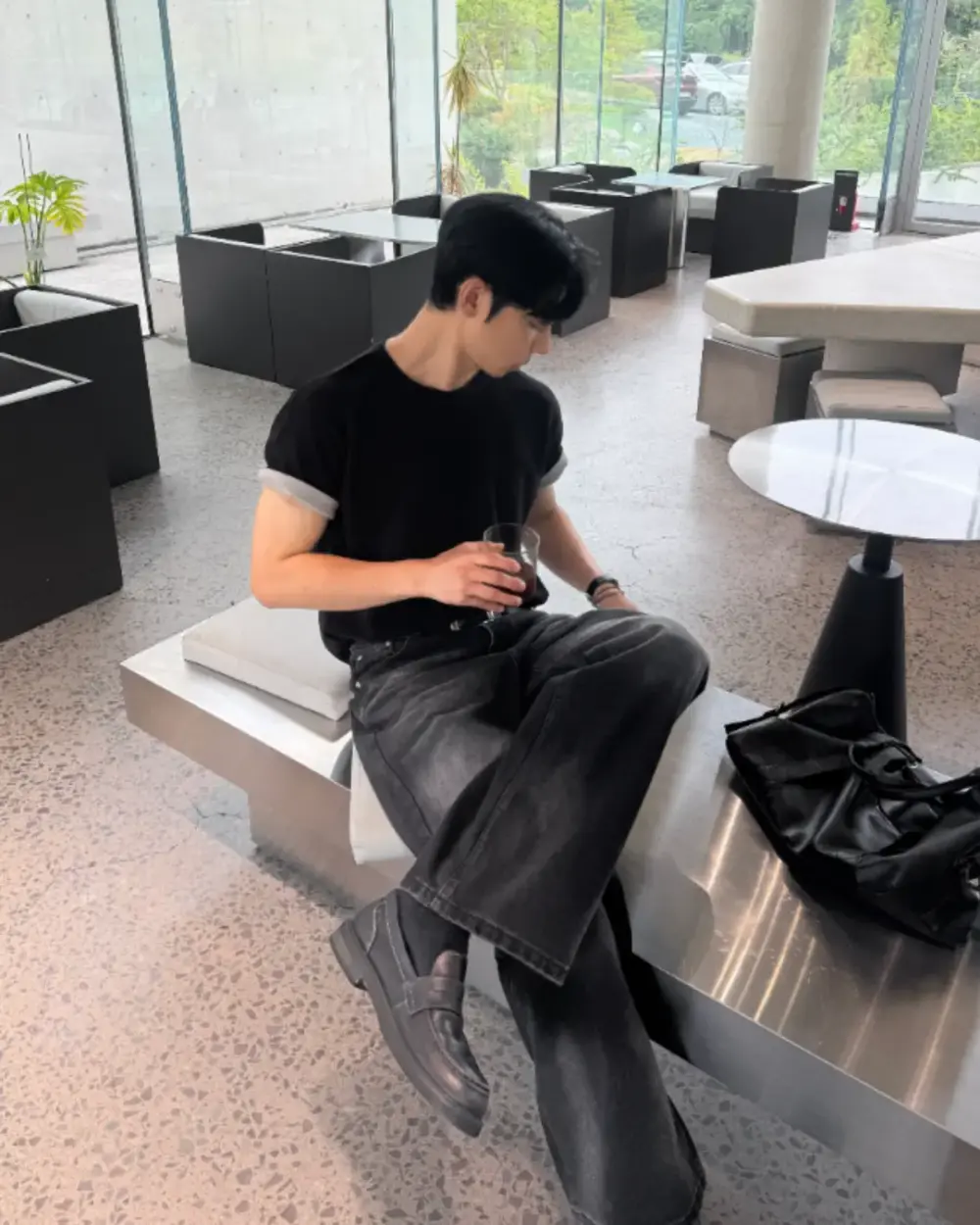 10 拓昂雙配色反摺短袖T恤/ 4色