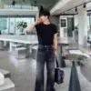 13 拓昂雙配色反摺短袖T恤/ 4色