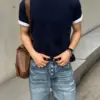 19 拓昂雙配色反摺短袖T恤/ 4色