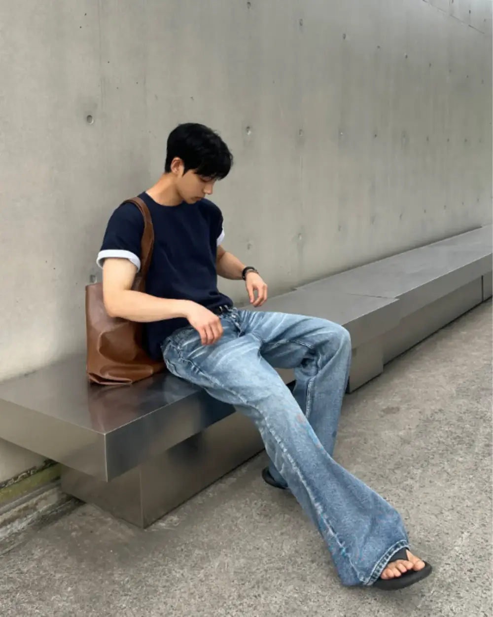 24 拓昂雙配色反摺短袖T恤/ 4色
