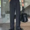 9 泰里單摺直紋西裝褲/ 2色