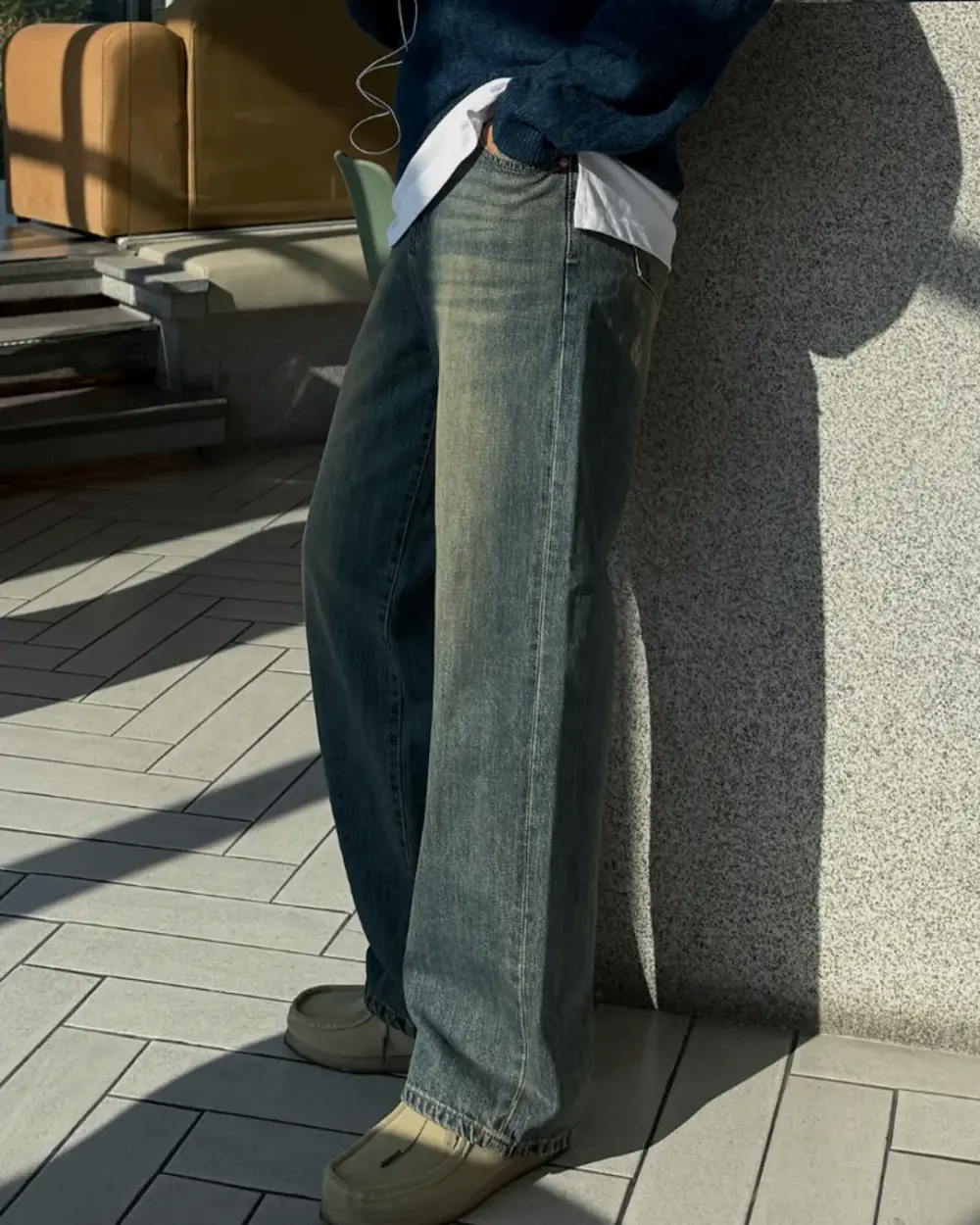 10 戴爾冰川藍直筒牛仔褲/ 1色