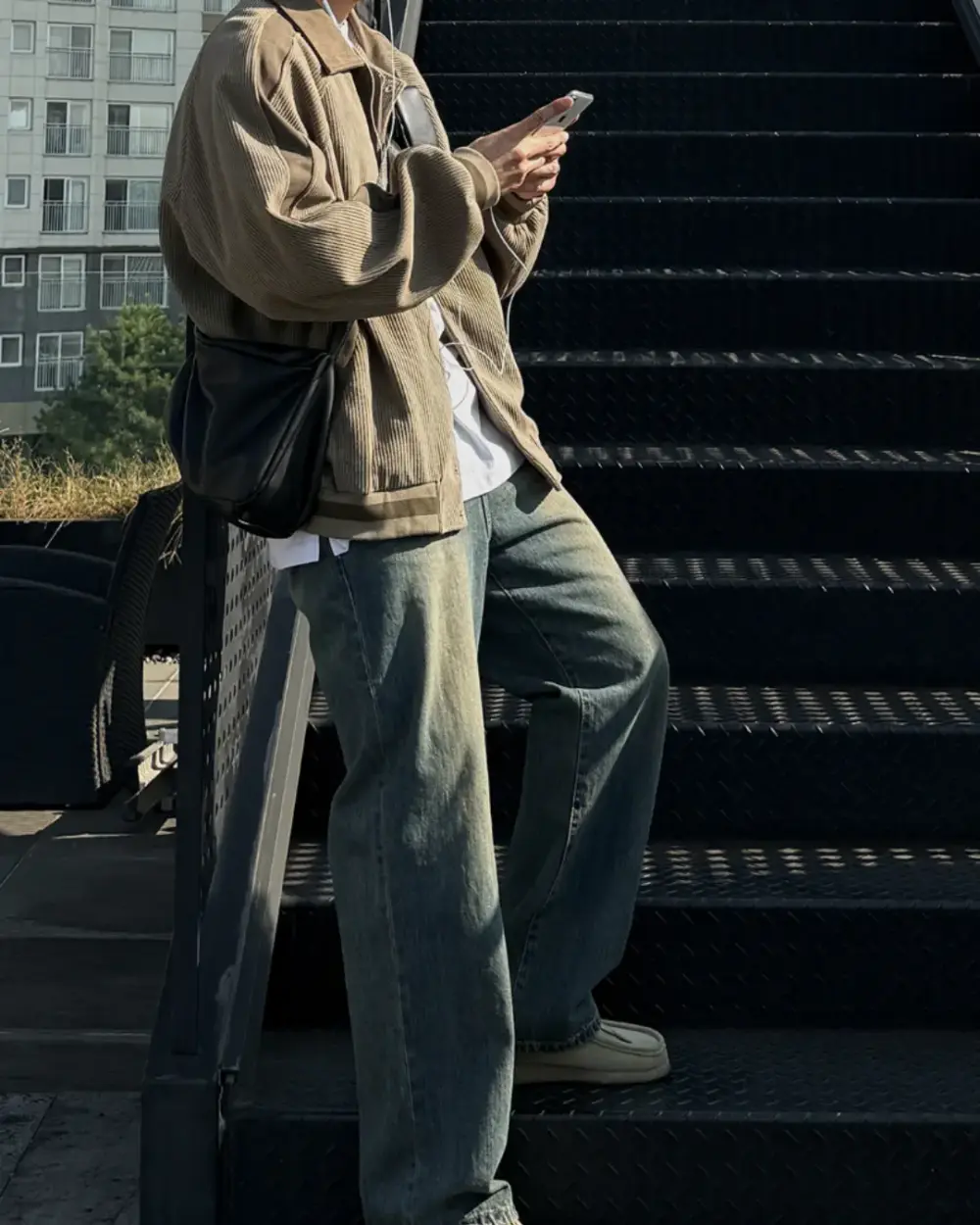蘭多拼色翻領燈芯絨外套/ 3色