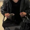 10 埃弗連帽寬鬆皮革外套/ 3色
