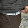 帕可水洗條紋寬鬆大學T恤/ 3色