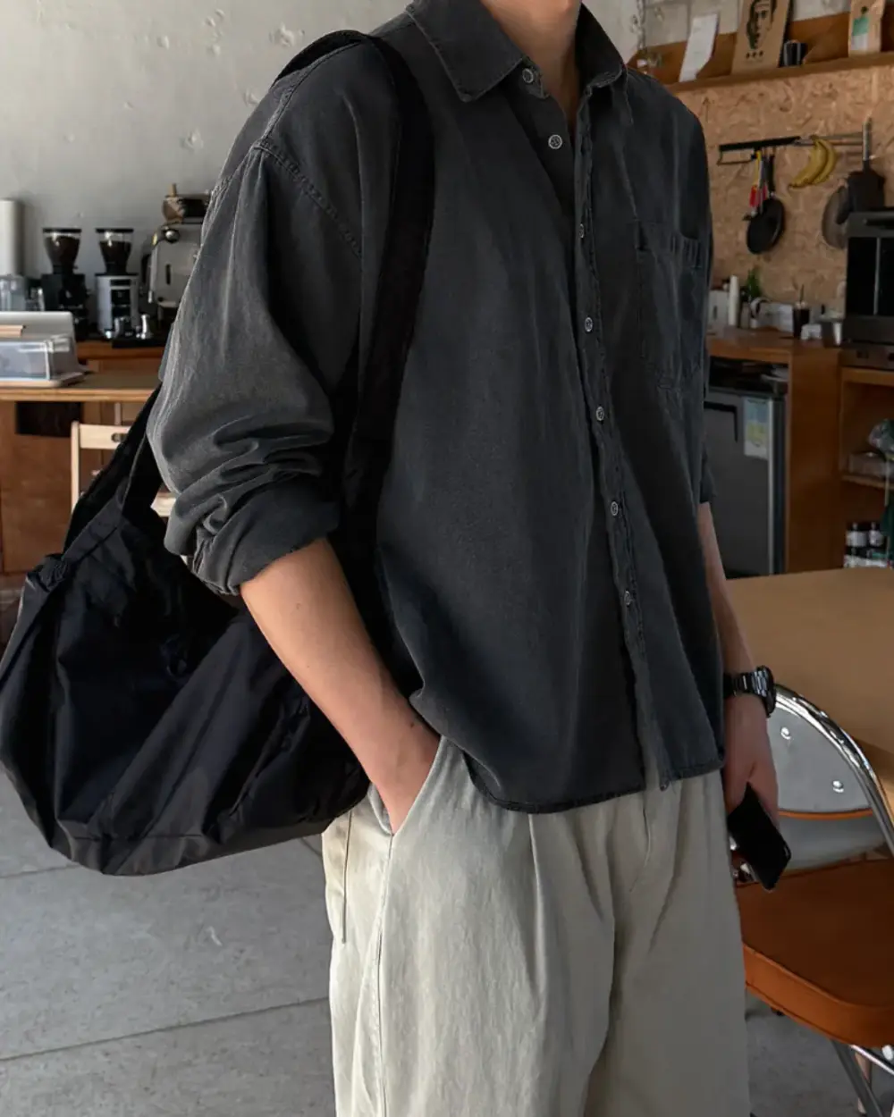 16 羅克復古顏料寬鬆襯衫/ 5色